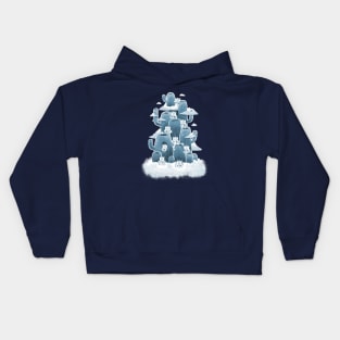 Tiger Cactus Tree in Heaven Kids Hoodie